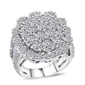 Doorbuster Luxuriant Lab Grown Diamond G SI 6.10 ctw Celestial Star Ring Sterling Silver (Size 10.0) - Sticky add to cart bar