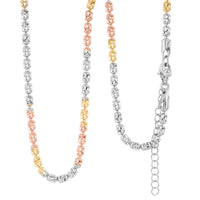 Made In Italy 14K YRG Over and Sterling Silver Typhoon Chain Necklace 10.4 Grams 18 Inches