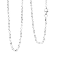 Italian Valentina Chain Necklace in Sterling Silver 2.30 Grams 18 Inches