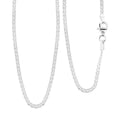 Italian Bismark Chain Necklace in Sterling Silver 3.40 Grams 18 Inches - Sticky add to cart bar