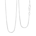 Italian Square Snake Chain Necklace in Sterling Silver 3.40 Grams 18 Inches - Sticky add to cart bar