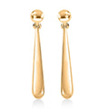 EverTrue Bronzella Collection Drop Earrings in 18K YG Plated Bronze - Sticky add to cart bar
