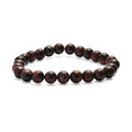 Red Tiger Eye 160.00 ctw Beaded Stretch Bracelet - Sticky add to cart bar