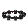 Blue and Red Tigers Eye 230.00 ctw Beaded Stretch Bracelet - Sticky add to cart bar