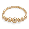Golden Shell Pearl Stretch Bracelet (7-7.5In) - Sticky add to cart bar