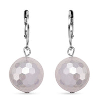 White Shell Pearl Dangling Earrings
