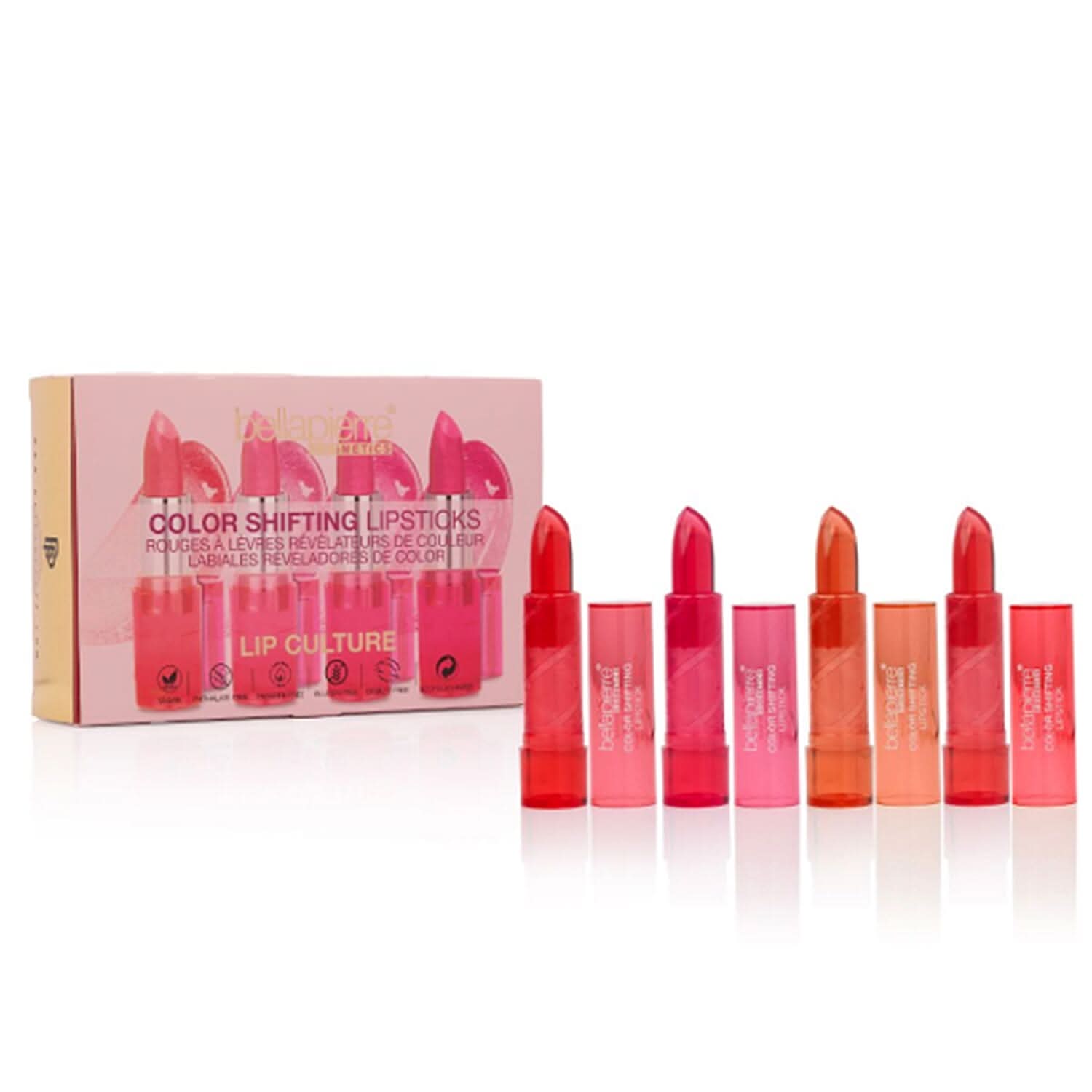 Bellapierre Cosmetics 4 Color Shifting Lipsticks - Jelly Texture