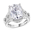D'Joy Moissanite (Cush 14x10mm) Ring in 18K Vermeil YG Over Sterling Silver (Size 5.0) 7.60 ctw - Sticky add to cart bar