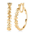 EverTrue Bronzella Collection Heart Hoop Earrings in 18K YG Plated Bronze - Sticky add to cart bar