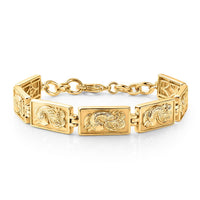 EverTrue Bronzella Collection Bracelet in 18K YG Plated Bronze and Brass (6.50 In)