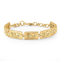 EverTrue Bronzella Collection Bracelet in 18K YG Plated Bronze and Brass (7.25 In)