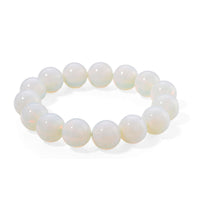 Opalite 250.00 ctw Beaded Stretch Bracelet