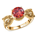 EverTrue Simulated Red Diamond Ring in 18K YG Plated (Size 9.0) - Sticky add to cart bar