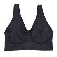 HANES Black Seamless Softcup Bra - M
