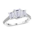 14K White Gold Luxuriant Lab Grown Diamond (Center 1.00) (F VS2) Ring (Size 6.0) 2.00 ctw - Sticky add to cart bar