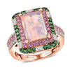 Ethiopian Welo Opal & Tsavorite Garnet