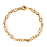 EverTrue Bronzella Collection Flowing Ribbon Bracelet in 18K YG Plated Bronze (6.50 In)