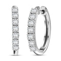 D'Joy Lab Grown Diamond (I1) Hoop Earrings in 18K Vermeil YG Over Sterling Silver 1.00 ctw - Sticky add to cart bar