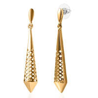 EverTrue Bronzella Collection Prism Edge Drop Earrings in 18K YG Plated Bronze