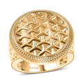 EverTrue Bronzella Collection Sacred Lattice Ring in 18K YG Plated Bronze (Size 10.0) - Sticky add to cart bar