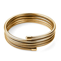 Cuff Bangle in ION Plated YG Stainless Steel (7.50 In)