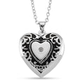 Austrian Crystal Heart Shaped Pendant Necklace in Stainless Steel 20-22 Inches - Sticky add to cart bar