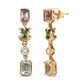 GP Premium Rose De France Amethyst, Multi Gemstones Earrings in 18K Vermeil YG Over Sterling Silver 3.70 ctw - Sticky add to cart bar
