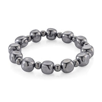 Terahertz 130.00 ctw Cushion and Beaded Stretch Bracelet
