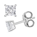 Luxuriant Princess Cut Lab Grown Diamond G VS2 1.18 ctw Earrings in 14K White Gold - Sticky add to cart bar