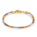 D'Joy Bali Legacy Byzantine Chain Bracelet in 18K Vermeil YRG Over and Sterling Silver (7.25 In) 11.40 Grams - Sticky add to cart bar