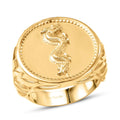 EverTrue Bronzella Collection Coin Men's Ring in 18K YG Plated Bronze (Size 11.0) - Sticky add to cart bar