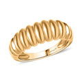 EverTrue Bronzella Collection Rope Ring in 18K YG Plated Bronze (Size 5.0) - Sticky add to cart bar