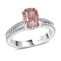 Luxuriant Lab Grown Pink Diamond (VVS2) (IR) and Lab Grown Diamond 2.30 ctw Ring in 14K White Gold (Size 8.0) - Sticky add to cart bar