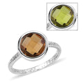 D'Joy Autumn Alexite Ring in Platinum Over Sterling Silver (Size 10.0) 3.75 ctw - Sticky add to cart bar