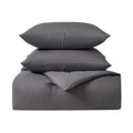 Kathy Ireland 3-Piece Beige Waffle Down Alternative Comforter Set -Queen - Sticky add to cart bar