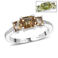 D'Joy Autumn Alexite Ring in Platinum Over Sterling Silver (Size 10.0) 1.30 ctw - Sticky add to cart bar
