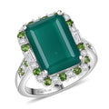 EverTrue Verde Onyx, Multi Gemstone Ring in Platinum Bond (Size 10.0) 8.15 ctw - Sticky add to cart bar