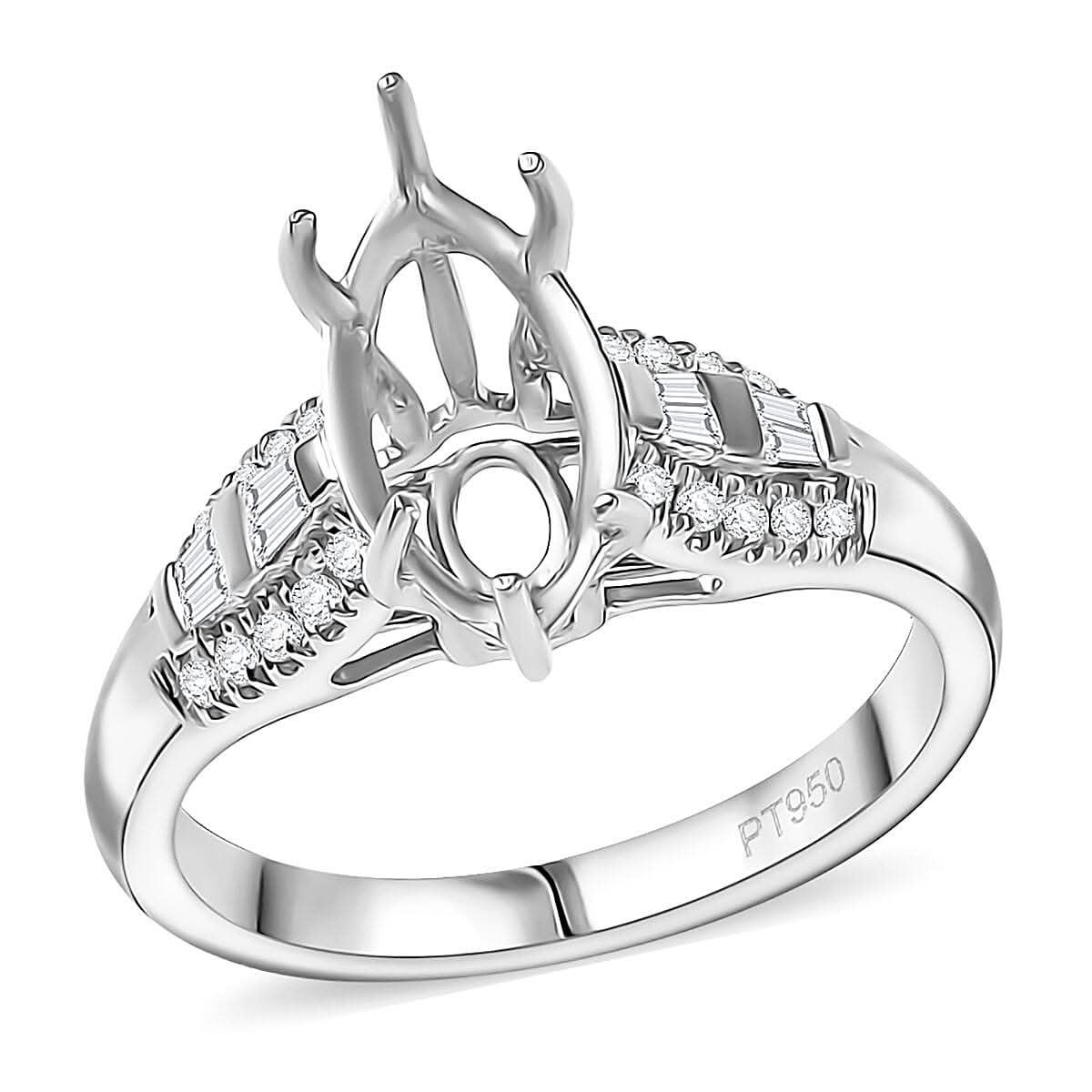 950 Platinum Luxuriant Lab Grown Diamond (SI) Ring (Size 7.0) 0.33 ctw