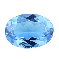 AAAA Swiss Blue Topaz (Oval 18x13 mm) 14.00 ctw