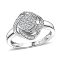GP Celestial Dream Collection Diamond Ring in Rhodium Over Sterling Silver (Size 10.0) 0.25 ctw - Sticky add to cart bar