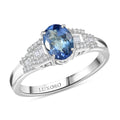 Luxoro 10K White Gold AAA Peacock Tanzanite, Diamond (I2) (0.16 cts) Ring (Size 10.0) 1.60 ctw - Sticky add to cart bar