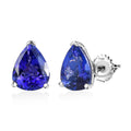 Doorbuster Rhapsody 950 Platinum AAAA Tanzanite Stud Earrings 5.15 ctw - Sticky add to cart bar