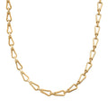 Interlocking Chain Necklace in ION Plated YG Stainless Steel 20 Inches - Sticky add to cart bar