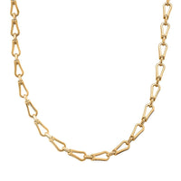 Interlocking Chain Necklace in ION Plated YG Stainless Steel 20 Inches