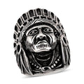 Native Chief Ring in Black Oxidized and Stainless Steel (Size 10.0) - Sticky add to cart bar