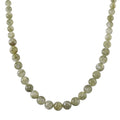 D'Joy Green Lepidolite Beaded 500 ctw Necklace 20 Inches in Rhodium Over Sterling Silver - Sticky add to cart bar