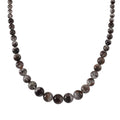 D'Joy Phantom Quartz Beaded 450.00 ctw Necklace 20 Inches in Rhodium Over Sterling Silver - Sticky add to cart bar