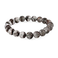Phantom Quartz Beaded 100.00 ctw Stretch Bracelet