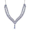 Doorbuster EverTrue Tanzanite Harmony of Elements Necklace (18-20 Inches) in Platinum Bond 7.65 ctw - Sticky add to cart bar