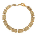 EverTrue Motif Linked Bracelet (Size - 6.5) in 18K YG Plated Bronze (6.50 In) - Sticky add to cart bar